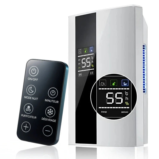 Déshumidificateur & Purificateur d'Air - Silencieux pour Maison, Chambre, Cuisine